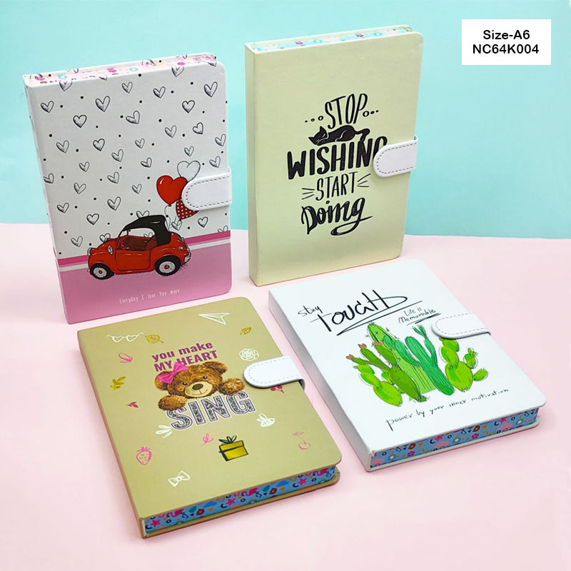 MG Traders Fancy Diary Nc64K004 A6 Magnetic Diary