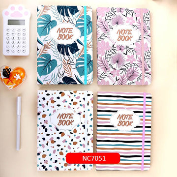 Fancy Journal Diary I Ruled & Undated I 100 Sheets I A7 Size (Pack of 4 Diaries)