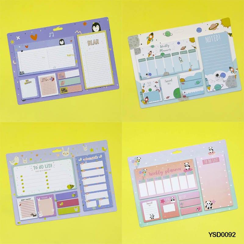 MG Traders Fancy Diary Ysd0092 Planner Cartoon Print Spiral 26.5X18.8Cm