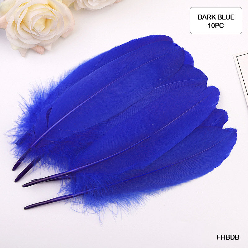 MG Traders Feather Feather Hard Big D Blue (Fhbdb) (10Pcs)