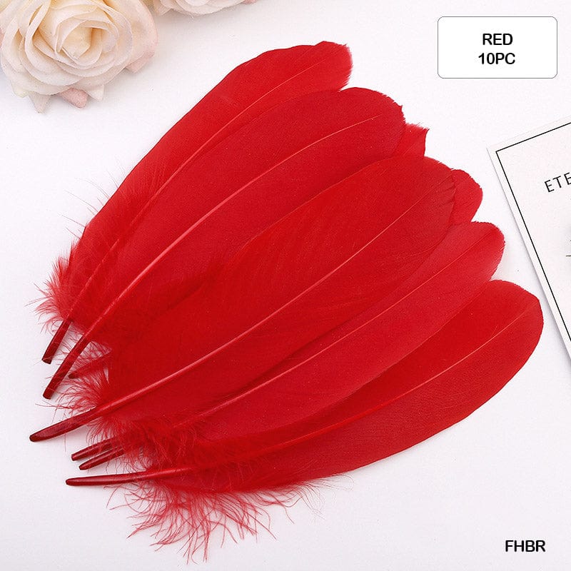MG Traders Feather Feather Hard Big Red (Fhbr) (10Pcs)