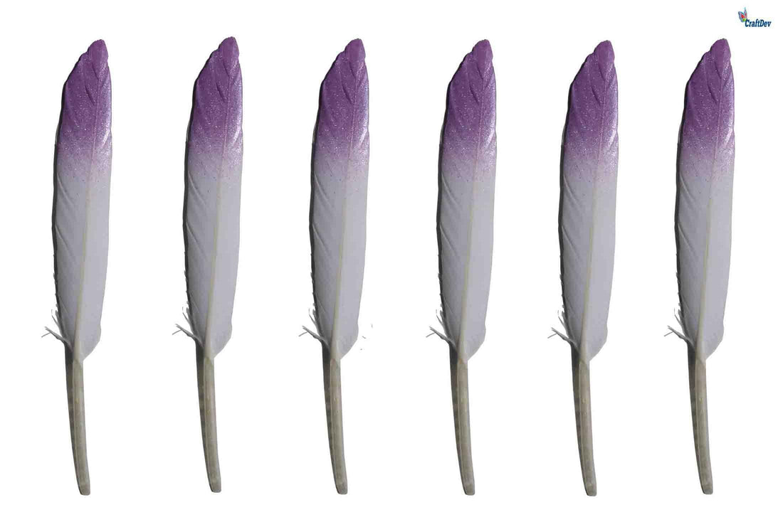 MG Traders Feather Feather Hard Mini 2 Shade 200Pc Lavender