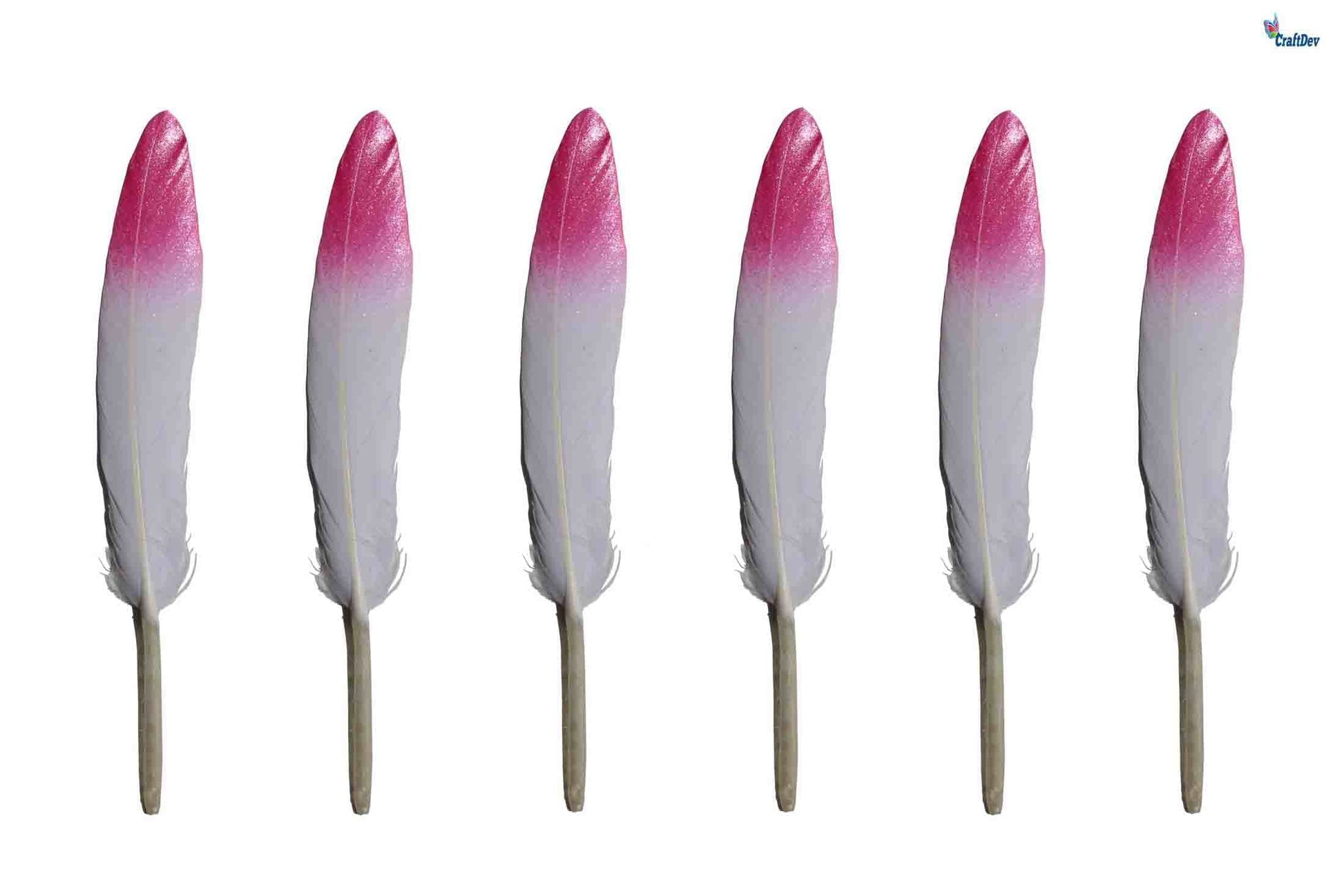 MG Traders Feather Feather Hard Mini 2 Shade 200Pc Pink