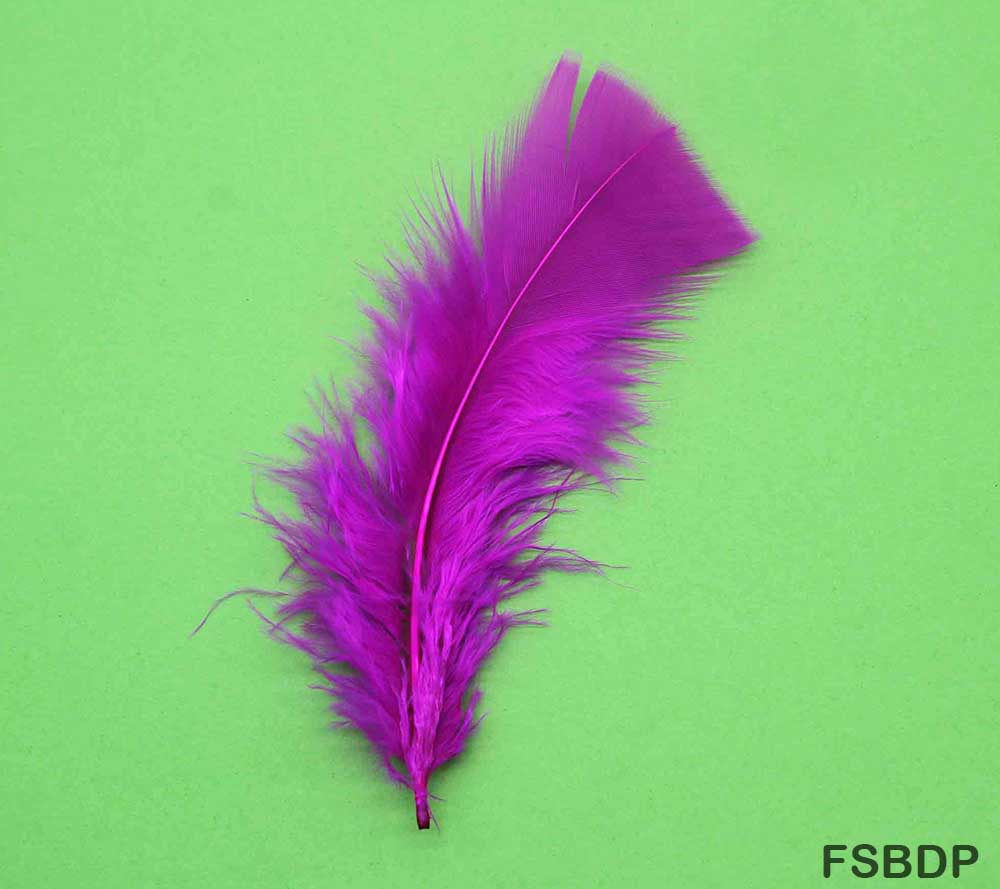 MG Traders Feather Feather Soft Big D Pink (Fsbdp) (10Pcs)  (Pack of 6)