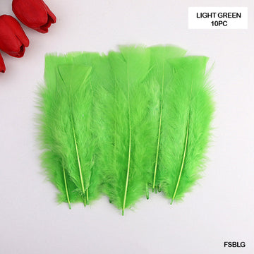 MG Traders Feather Feather Soft Big Light Green (Fsblg) (10Pcs)