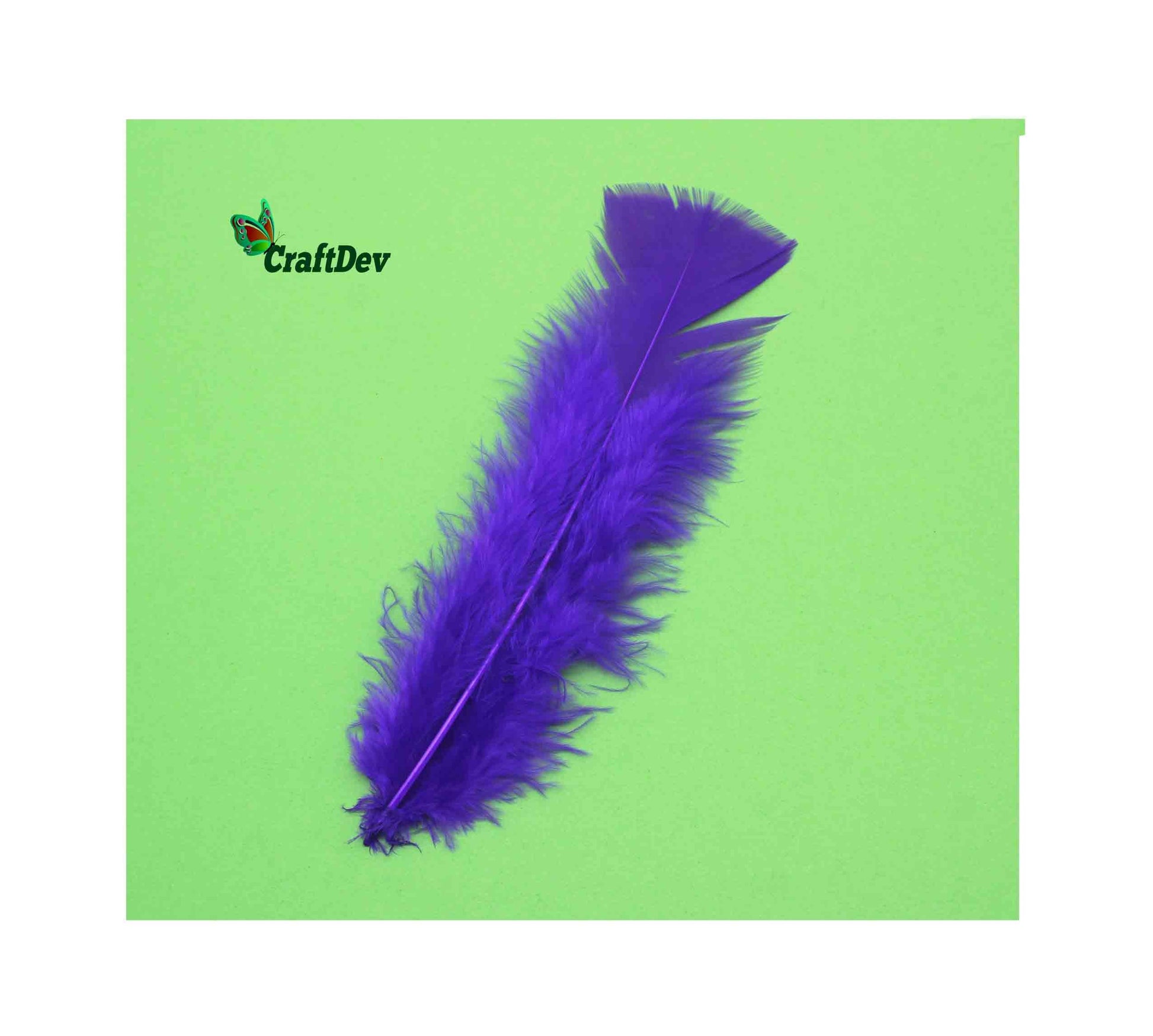 MG Traders Feather Feather Soft Big Purple (Fsbpl) (10Pcs)