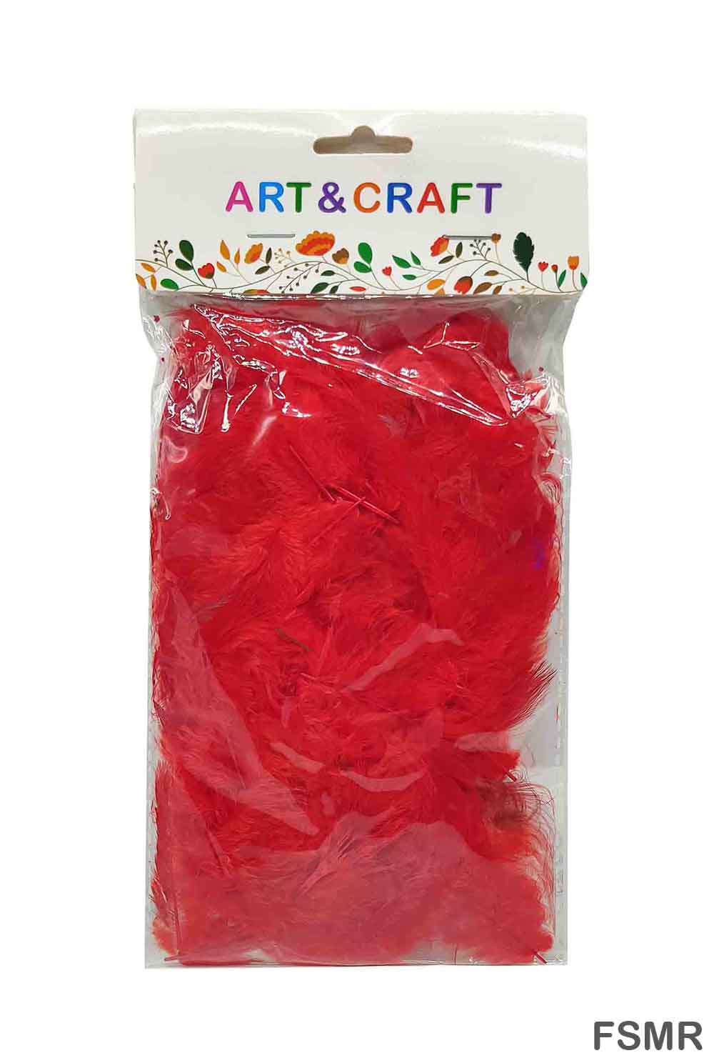 MG Traders Feather Feather Soft Mini Red (Fsmr)  (Pack of 6)