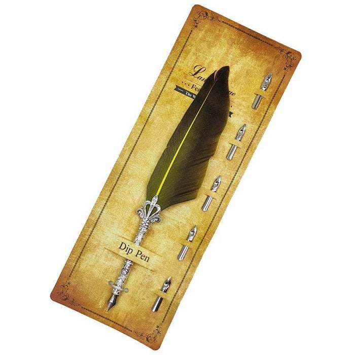 Feather Ink Pen Opp Silver      Code  Mg265D5