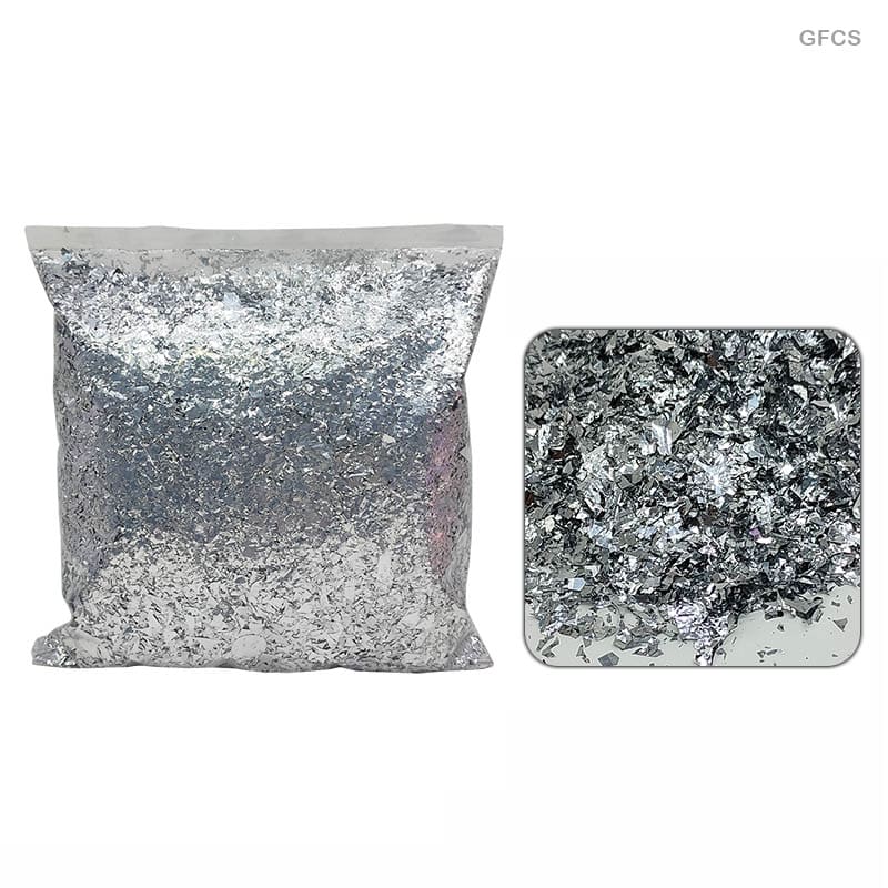 MG Traders glitter powder Glittering Flake Silver 250Gm (Gfcs)