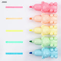 MG Traders Highlighters Js083 Highlighter Teddy Shape 6 Color