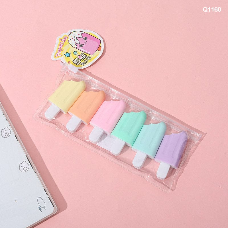 MG Traders Highlighters Q1160 Highlighter 6Pc Ice Candy  (Pack of 2)