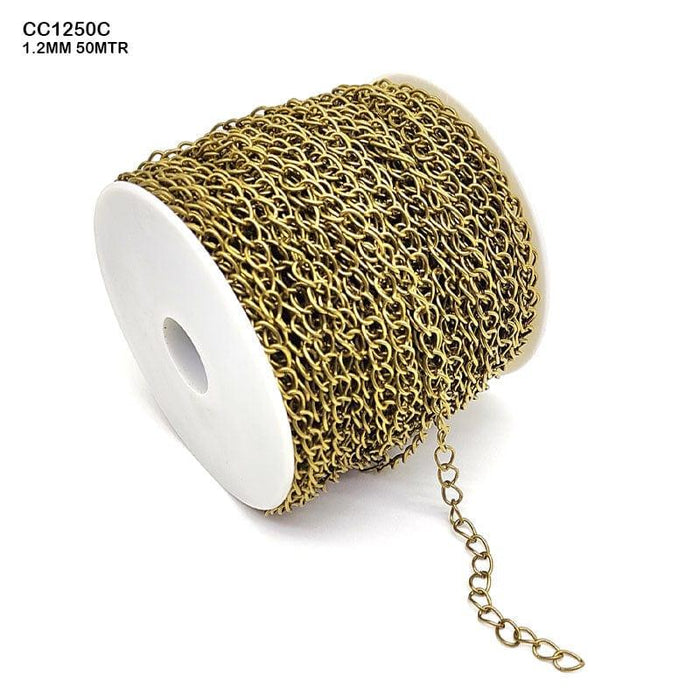 Chain 1.2Mm copper 50Mtr       Code  Cc1250C