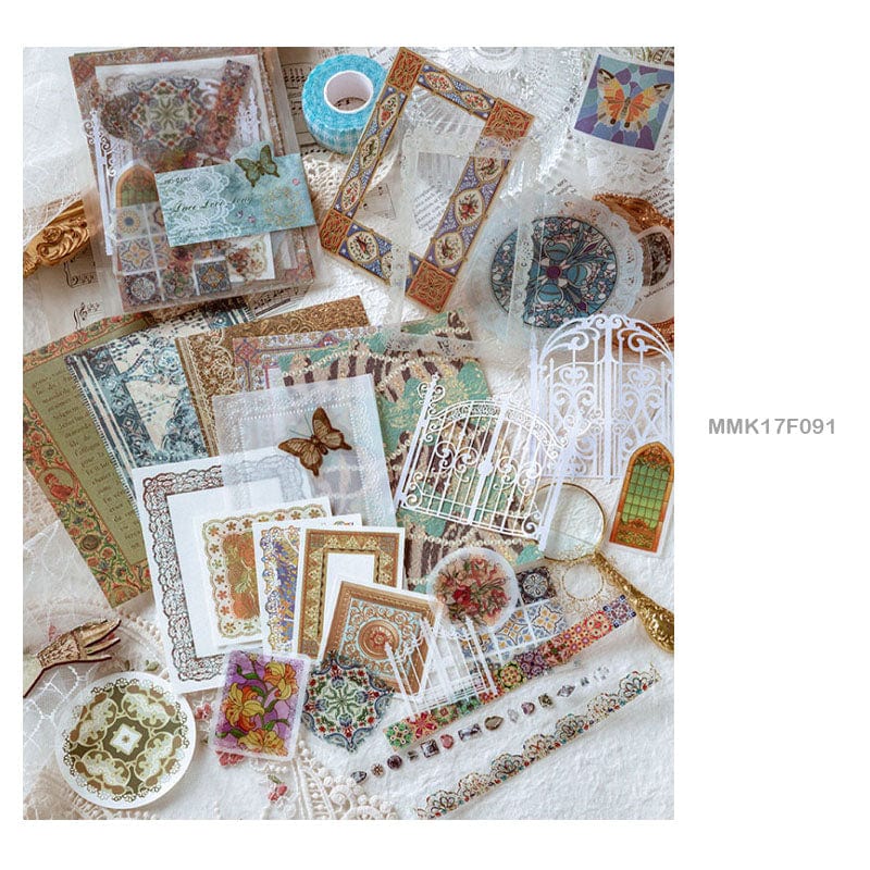 MG Traders Journal Craft Mmk17F091 Journal Paper Cutout & Stickers 30Pc