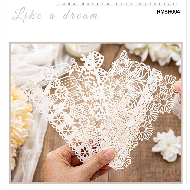 MG Traders Lace Rmsh004 Like A Dream Lace Paper Cutout 10Pc