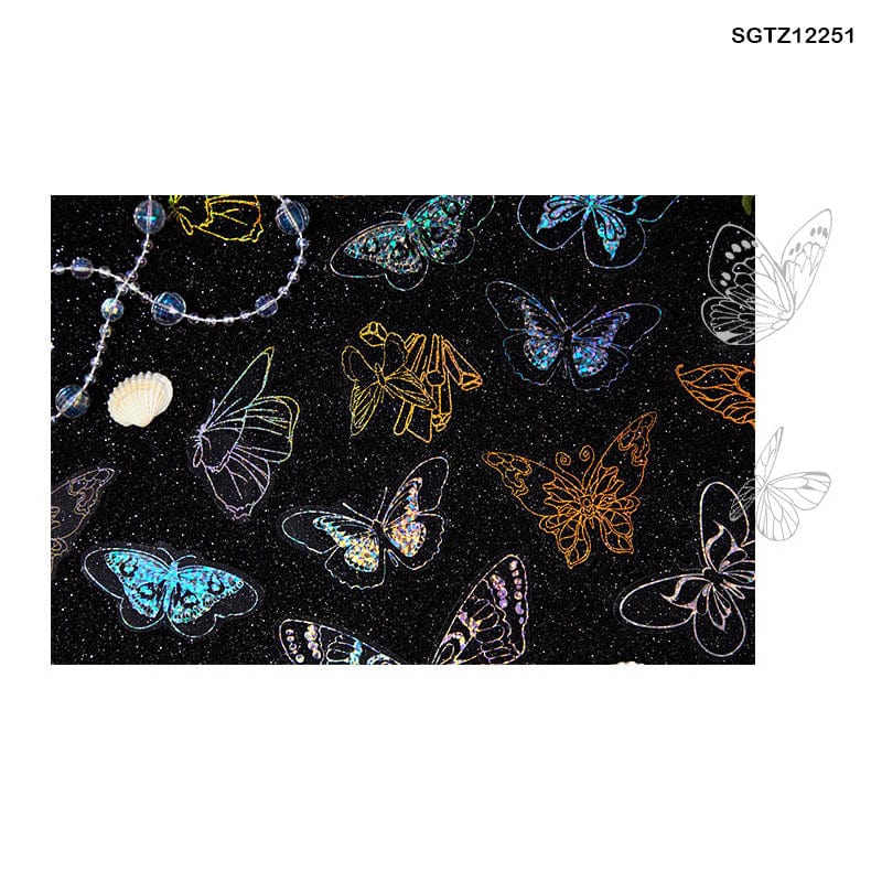 MG Traders Journal Craft Sgtz12251 Bronzing Pet Sticker Ss 100Pc