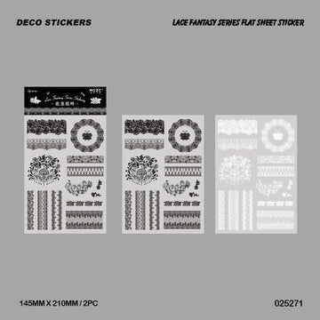 025271 Lace Fantasy Series Sticker Sheet 2Pc