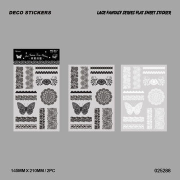 025288 Lace Fantasy Series Sticker Sheet 2Pc