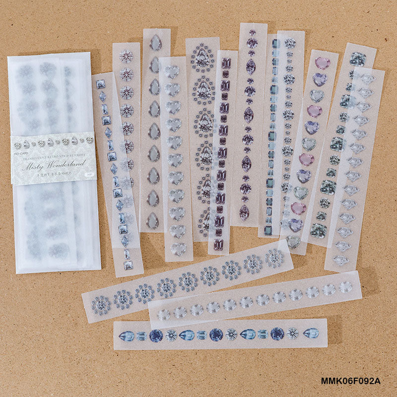 MG Traders Journaling stickers Mmk06F092A Long Journaling Sticker Pack 30 Sheets