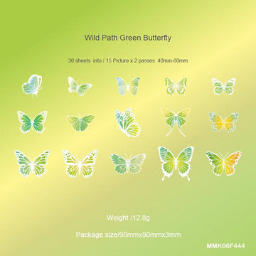 MG Traders Journaling stickers Mmk06F444 Gradient Journaling Sticker Cutout Pack 30Pc