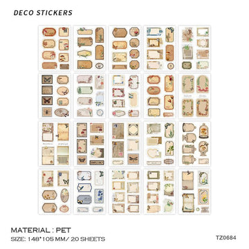 Tz0684 Deco Journaling Stickers Cutout