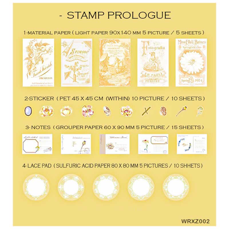 MG Traders Journaling stickers Wrxz002 Paper Cutout N Journaling Sticker