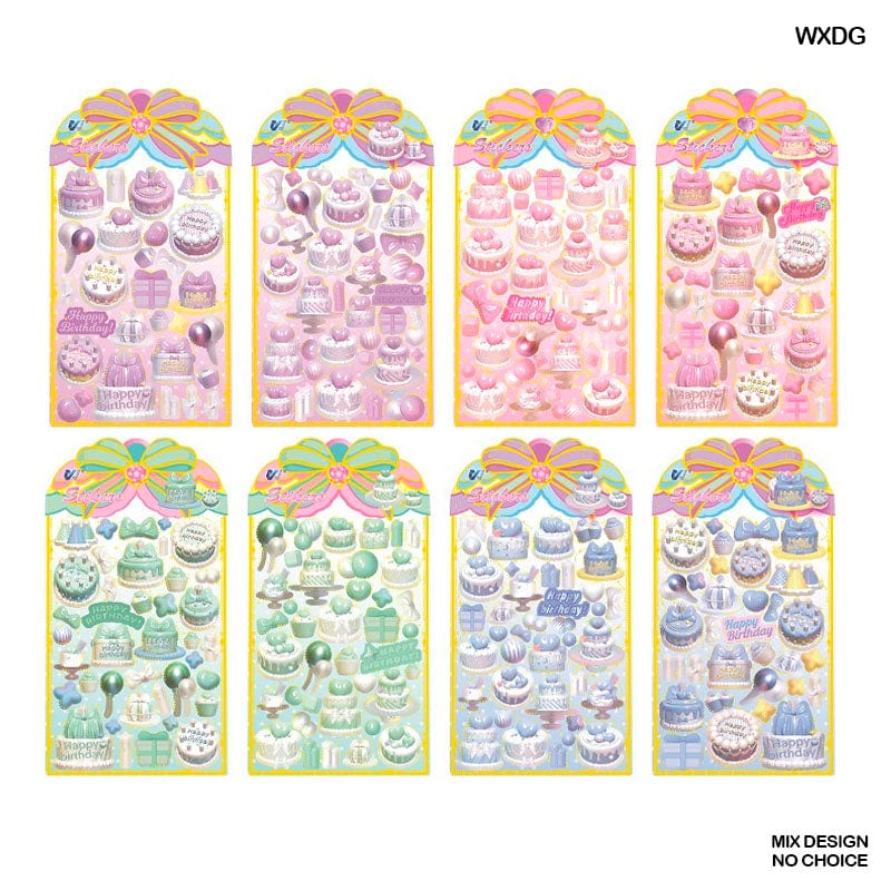 MG Traders Journaling stickers Wxdg Tp 3D Journaling Sticker  (Pack of 6)