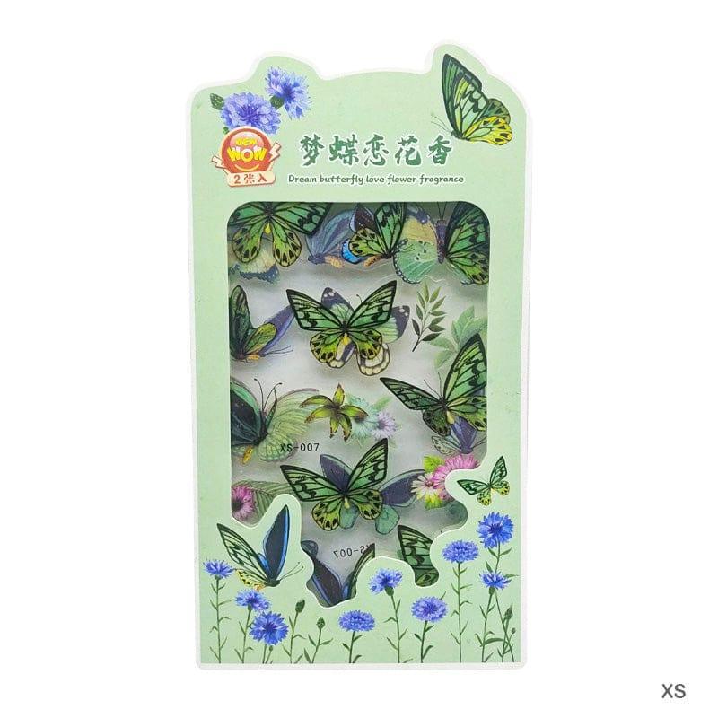 MG Traders Journaling stickers Xs Dream Butterfly Journaling Sticker  (Pack of 6)