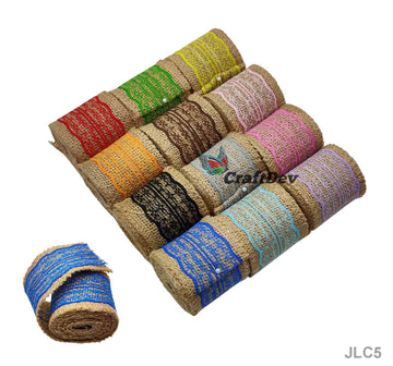Jlc5 Jute Lace Colored (12Pc) 2Mtr Each