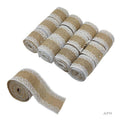 MG Traders Jute Jlp10 Jute Lace (12Pc) 2Mtr Each