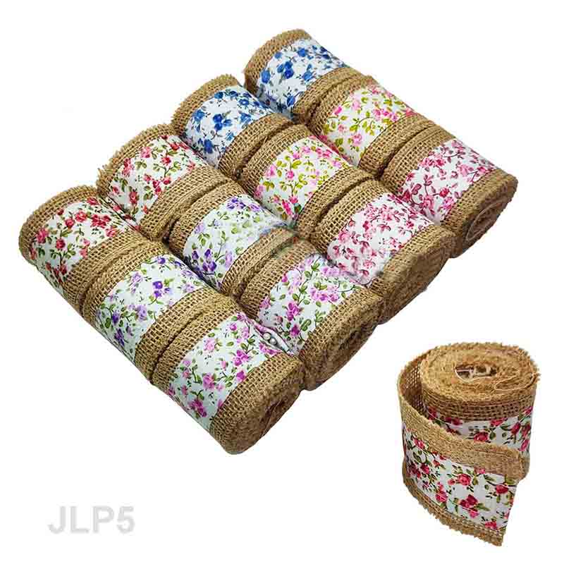 MG Traders Jute Jlp5 Jute Lace (12Pc) 2Mtr Each