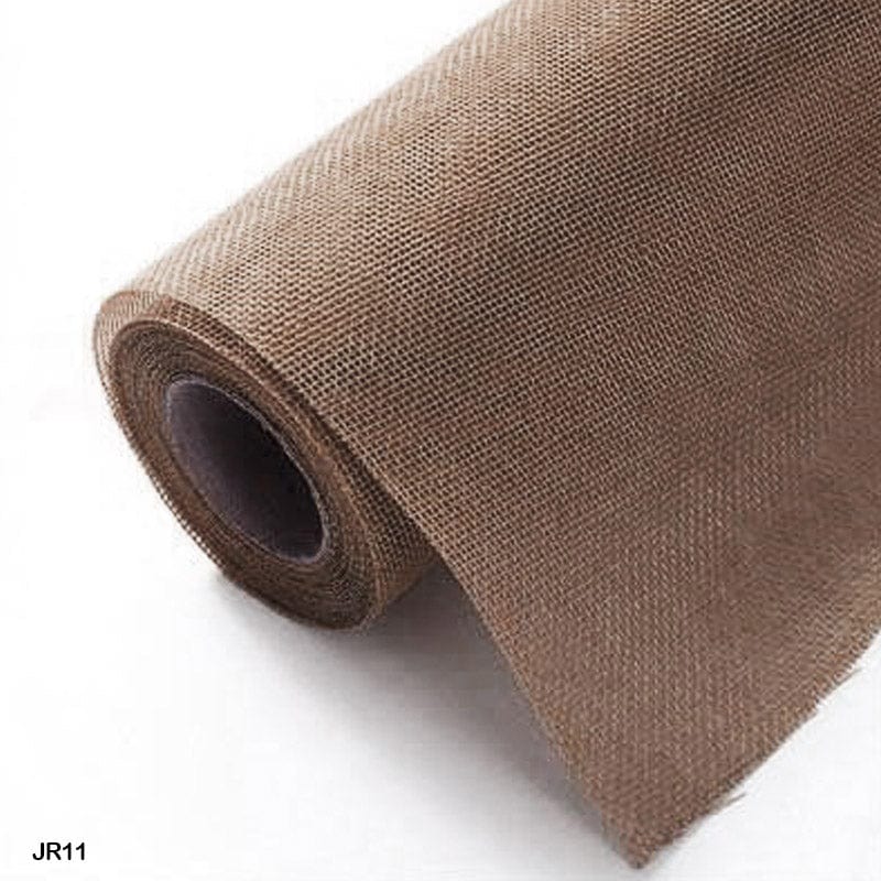 MG Traders jute Jut Roll Colored 50X450Cm Coffee (Jr11)