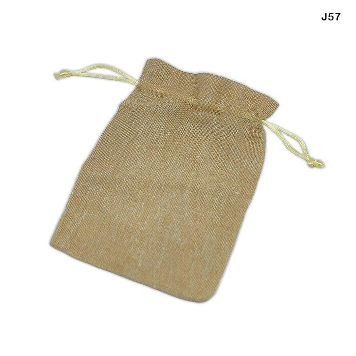 Small Jute Drawstring Bags - 5x7 Inch (Pack of 10)