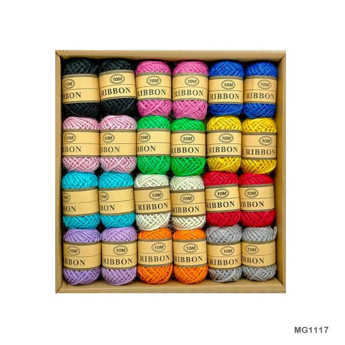 Jute Thread Colour  10Mtr (24Pcs/Box) (Mg1117)