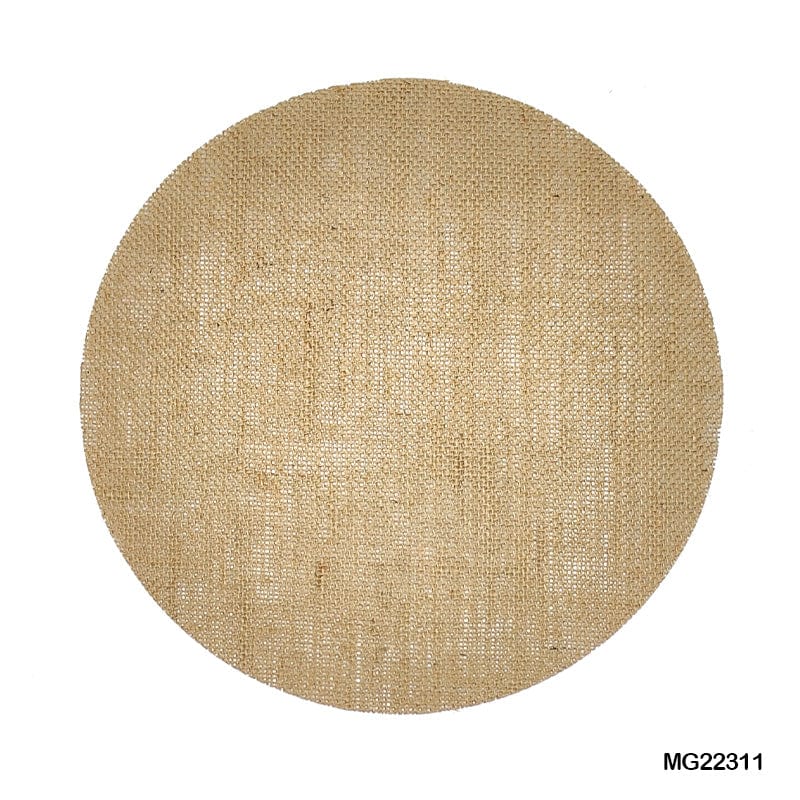 MG Traders jute sheet Jut Sheet 30*30Cm 5 Sheets Round (Mg22311)