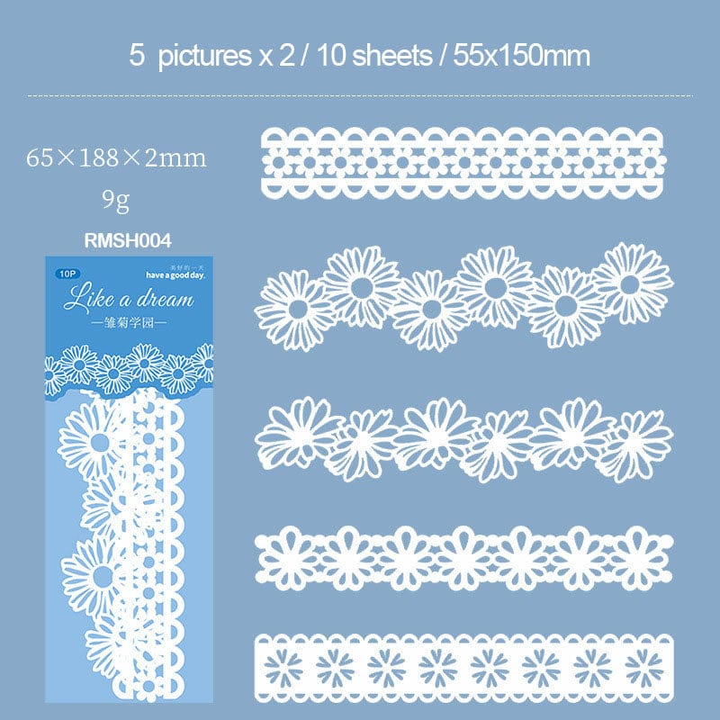 MG Traders Lace Rmsh004 Like A Dream Lace Paper Cutout 10Pc