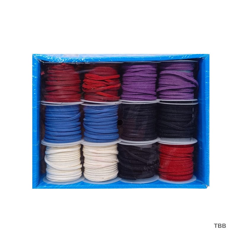 MG Traders Lace Thread And Laces Blue Box 12Pcs (Tbb)