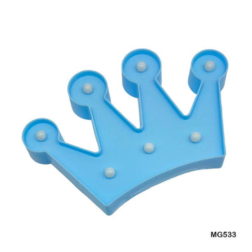 Crown Shape Led Box Blue (Mg533)