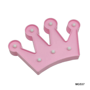 Crown Shape Led Box Pink (Mg537)