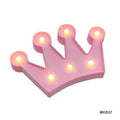 MG Traders Lamps & Lanterns Crown Shape Led Box Pink (Mg537)