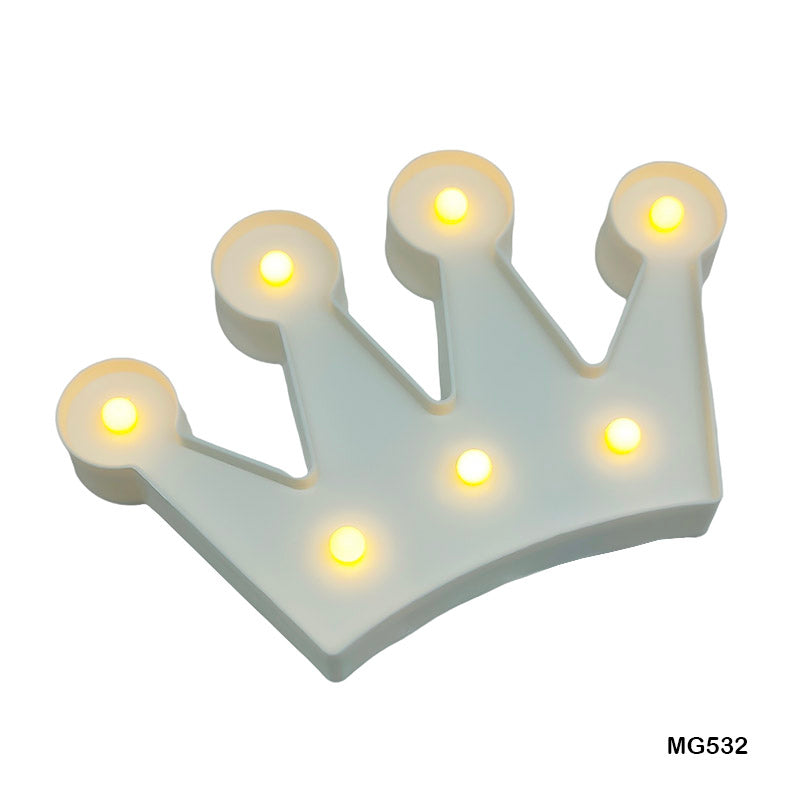 MG Traders Lamps & Lanterns Crown Shape Led Box White (Mg532)