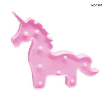 Unicorn Shape Led Box Pink (Mg536P)