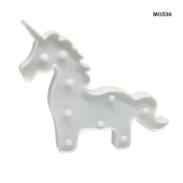 Unicorn Shape Led Box White (Mg536W)