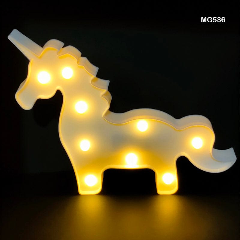 MG Traders Lamps & Lanterns Unicorn Shape Led Box White (Mg536W)
