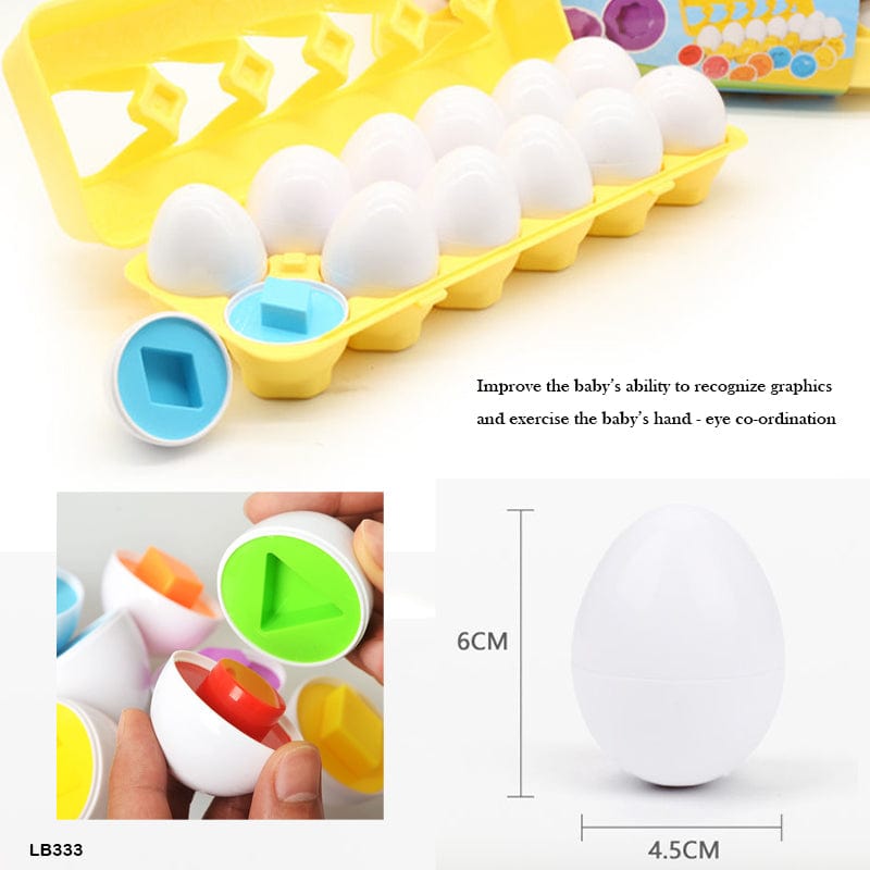 MG Traders Learning & Educational Toys Egg Matching Shapes Fxb4