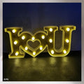 MG Traders Led Lights & Boxes I Love You Led Light Box Gold (Ilyg)