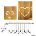 MG Traders Led Lights & Boxes Led Heart Shaped Curtain Light Lhscly