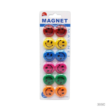 30Mm Smile Magnet Color 12Pcs (30Sc)