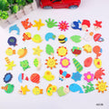 MG Traders Magnet Sheet & Buttons 48 Pc Cartoon Magnet (48Cm)