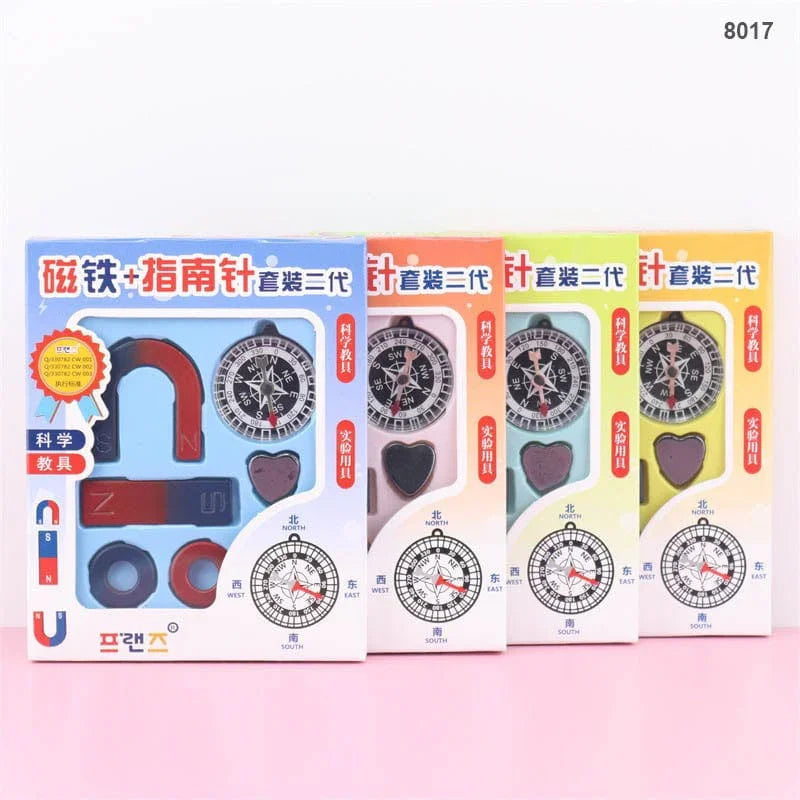 MG Traders Magnet Sheet & Buttons 8017 Magnet Game With Compass 6Pcs