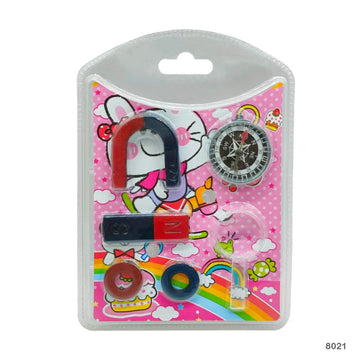 MG Traders Magnet Sheet & Buttons 8021 Magnet Game With Compass 6Pcs  (Pack of 3)